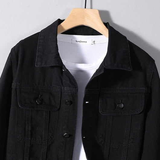 Pantalón Denim Negro Clásico para Hombre - Image 3