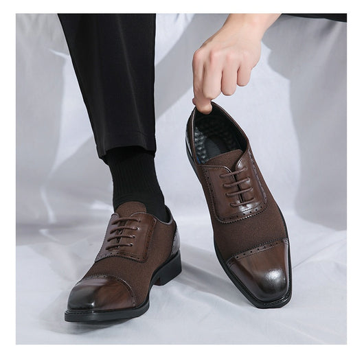 Zapatos de Negocios Cuero Premium con Suela Elevada y Punta Redonda - Image 19