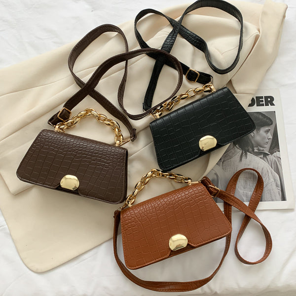 Bolsa Mensajero Retro Cuadrada Compacta