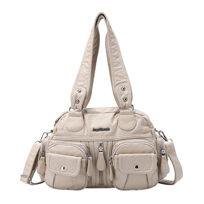 Bolsa Mensajera Casual Coreana de Color Liso - Image 20