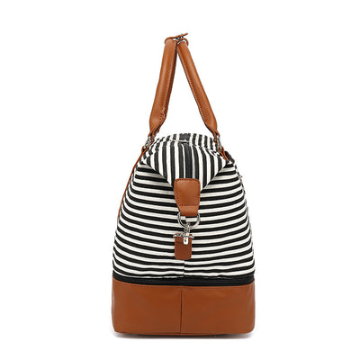 Bolsa de Viaje a Rayas en Lona Resistente - Image 4