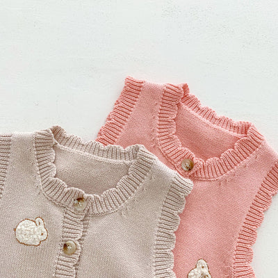 Chaleco Cardigan Infantil con Estampado de Conejitos - Image 15