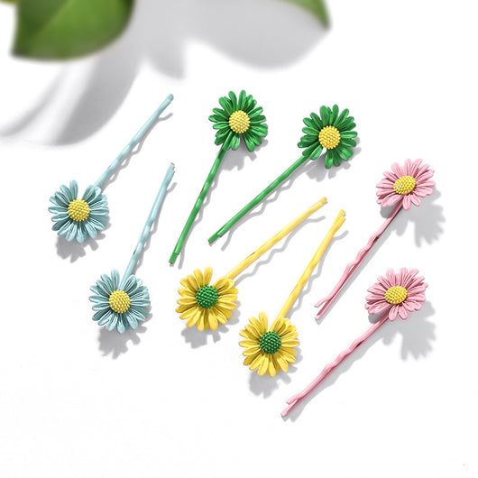 Elegante Pinza para Cabello con Diseño de Margarita - Image 5