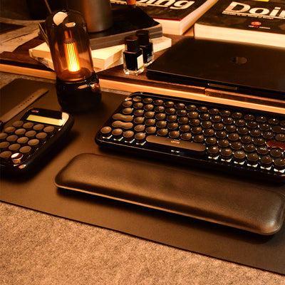 Set Teclado Mecánico y Ratón Inalámbrico Retro Oro Negro Textured - Image 10