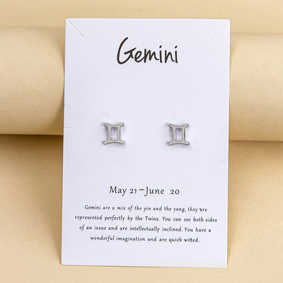 Aretes de los Doce Signos del Zodiaco en Oro y Plata - Image 9