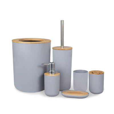 Set de Baño Bambú y Madera - 6 Piezas Premium - Image 4