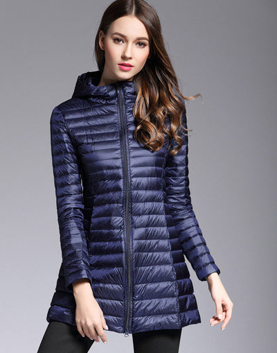 Chaqueta Acolchada Ligera de Plumón para Mujer - Image 4