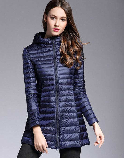 Chaqueta Acolchada Ligera de Plumón para Mujer - Image 4