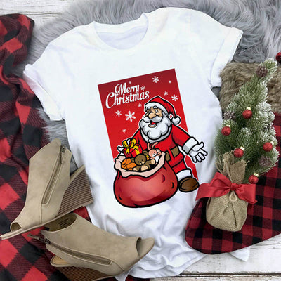 Playera Navideña Estampado Santa Claus - Diseño Casual Unisex - Image 19
