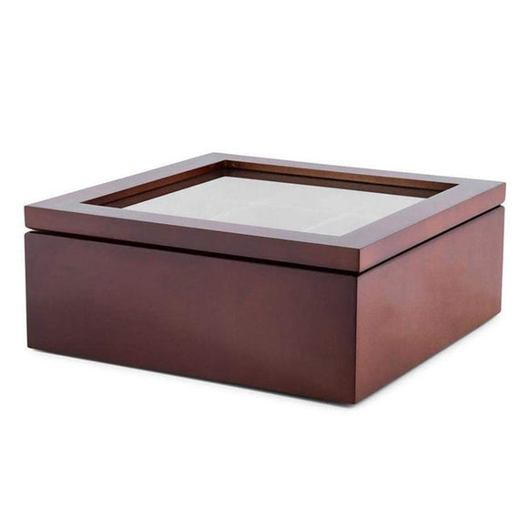 Caja de Té de Madera con Compartimentos - Organizador Premium