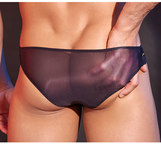 Lencería Sensual Transparente de Encaje Delicado para Hombre - Image 24