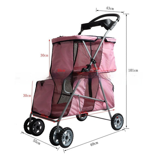 Carrito Plegable Ultraligero para Mascotas Pequeñas - Image 3
