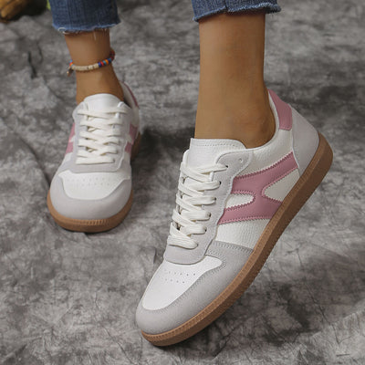 Zapatos Planos Casuales para Mujer con Diseño Colorblock y Punta Redonda - Image 5