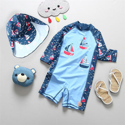 Traje de Baño Infantil de Una Pieza para Niños y Bebés - Image 10