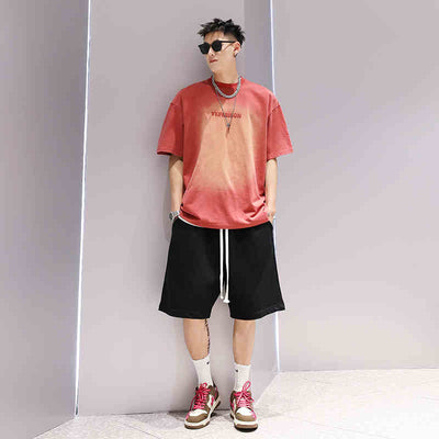 Camiseta Degradada Unisex de Moda - Manga Corta para Parejas - Image 4