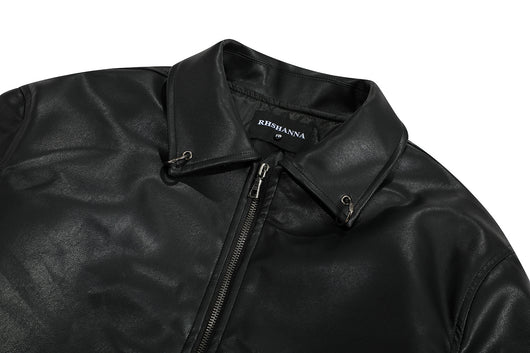 Chaqueta de Cuero PU Estilo Urbano Americano con Algodón - Image 15