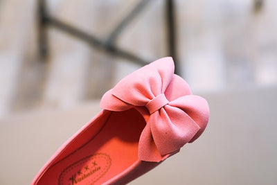 Zapatos Princesa con Moño de Color Sólido - Image 8