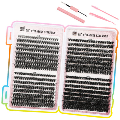 Set de 640 Pestañas Segmentadas en Libro de 32 Filas - Volumen Profesional - Image 3