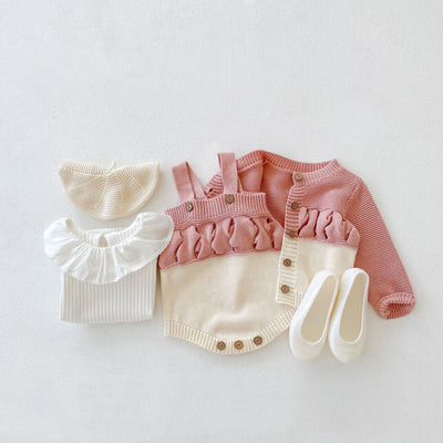 Pelele Ondulado Adorable para Bebé con Costuras Decorativas - Image 6