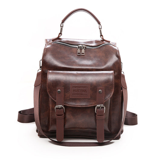 Mochila de Cuero para Mujer - Backpack de Gran Capacidad Elegante para Viajes y Universidad