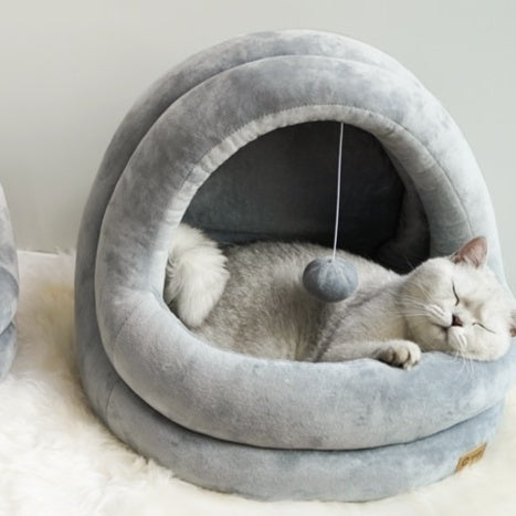 Cama Acogedora para Gatos y Perros Pequeños - Nido Cueva Confortable