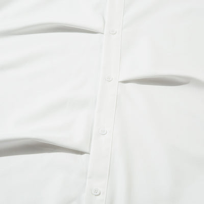 Camisa Plisada Suelta de Manga Larga para Hombre - Diseño Moderno y Elegante - Image 4