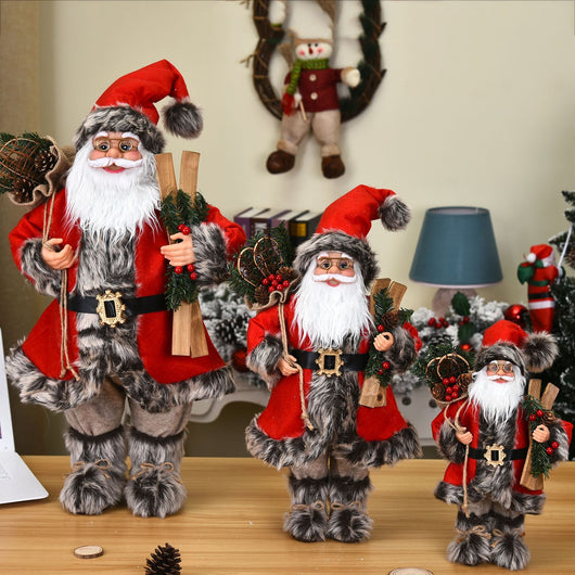 Adornos Navideños Papá Noel Rojo - Decoración Festiva