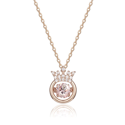 Collar Corazón Latiente Corona Inteligente - Cadena de Clavícula