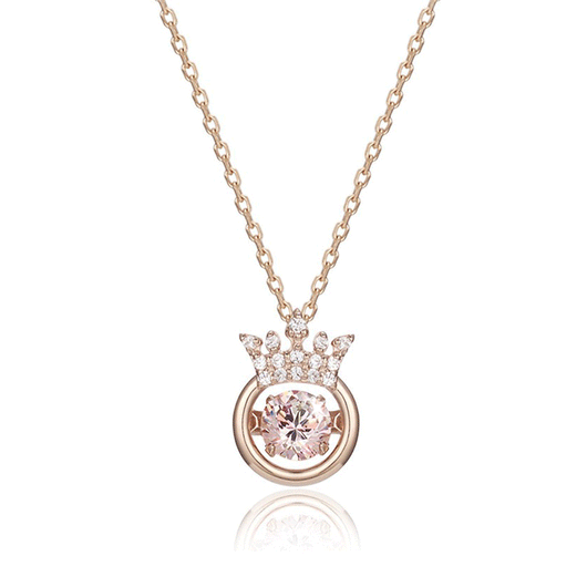 Collar Corazón Latiente Corona Inteligente - Cadena de Clavícula