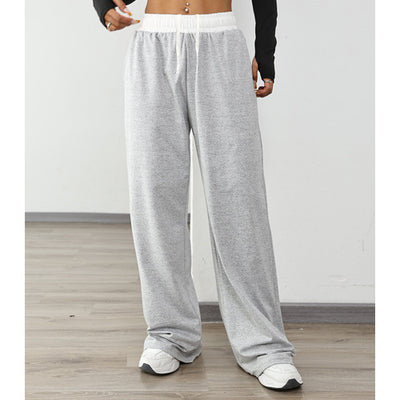 Pantalones Deportivos Mujer Cintura Ajustable Contraste de Colores - Image 3