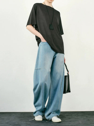 Pantalones Jeans Anchos Deconstructruidos - Estilo Casual Holgado Banana - Image 29