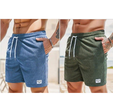 Shorts Deportivos de Cordón Verano Pana Hombre - Image 3
