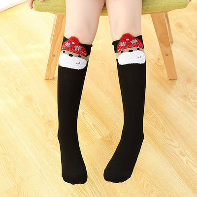 Calcetines hasta la rodilla con diseño estéreo para niños - Image 4