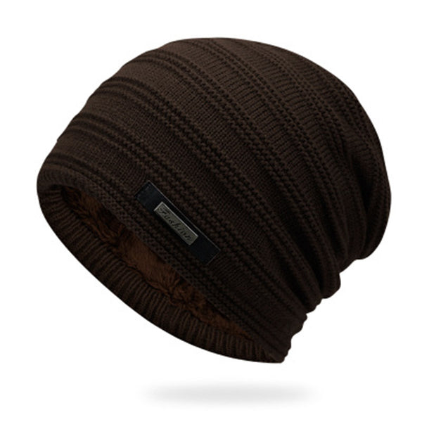 Gorro de Lana Acolchado para Hombre con Forro Térmico Premium