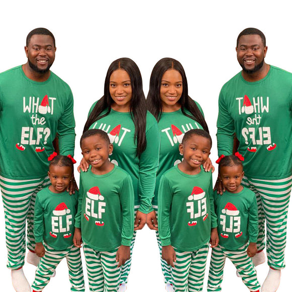 Conjunto Familiar Navideño de Manga Larga - Diseño Coordinado Padres e Hijos