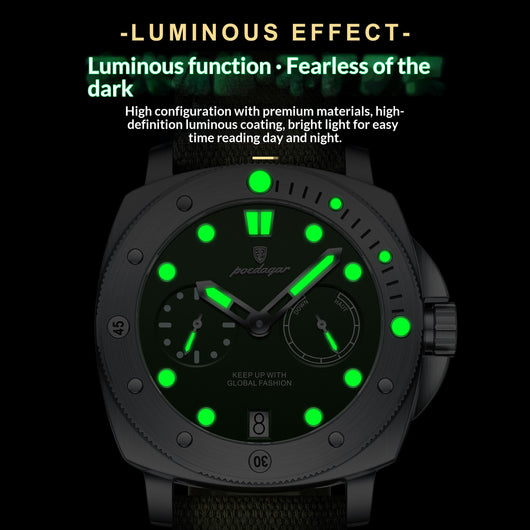 Reloj de Cuarzo Multifuncional Impermeable para Hombre con Esfera Luminosa - Image 9