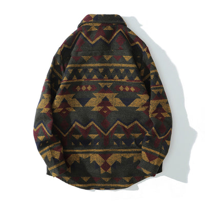 Abrigo Retro de Lana Gruesa Holgado para Hombre - Image 10