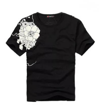 Playera Manga Corta con Calamar Bordado - Image 3