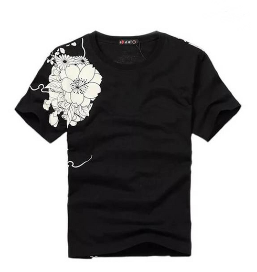Playera Manga Corta con Calamar Bordado - Image 3