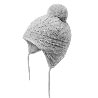 Gorro Infantil Invierno Algodón Tejido con Forro Polar Cálido - Image 9