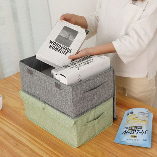 Caja de Almacenamiento Plegable de Algodón y Lino - Image 5