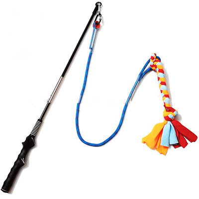 Juguete Interactivo para Perros con Cuerda de Algodón y Caña Tiradora