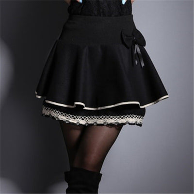 Falda de Lana Coreana para Otoño e Invierno - Image 3