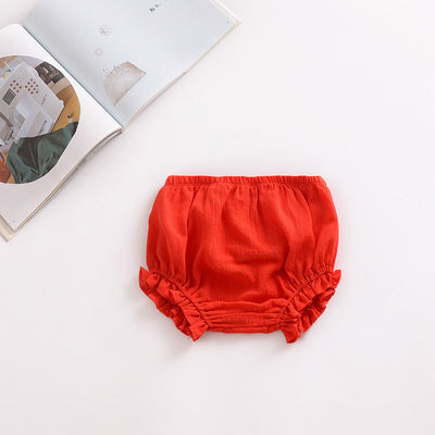 Shorts Infantiles de Algodón y Lino con Encaje - Image 16
