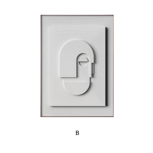 Cuadro Geométrico Abstracto Morandi en 3D - Arte Minimalista Silencioso - Image 5