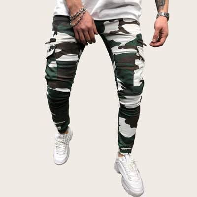 Pantalones Cargo Tácticos con Cierre y Camuflaje - Image 2