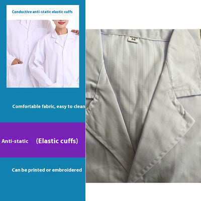 Bata Blanca de Laboratorio Manga Larga Unisex - Image 16