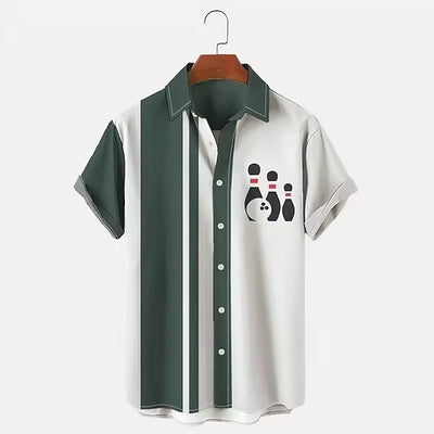 Camisa Bowling Hombre Impresión Digital 3D - Image 8