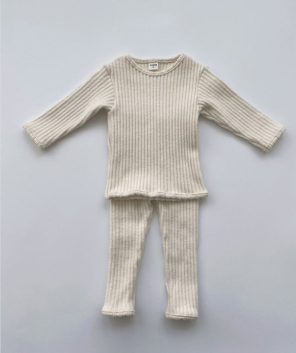 Conjunto Infantil de Abrigo Estilo Occidental en Colores Sólidos
