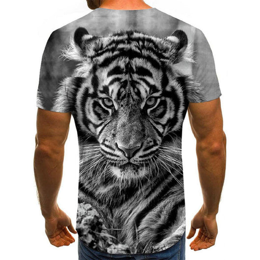 Camiseta Unisex con Estampado Geométrico Digital de Manga Corta - Image 2
